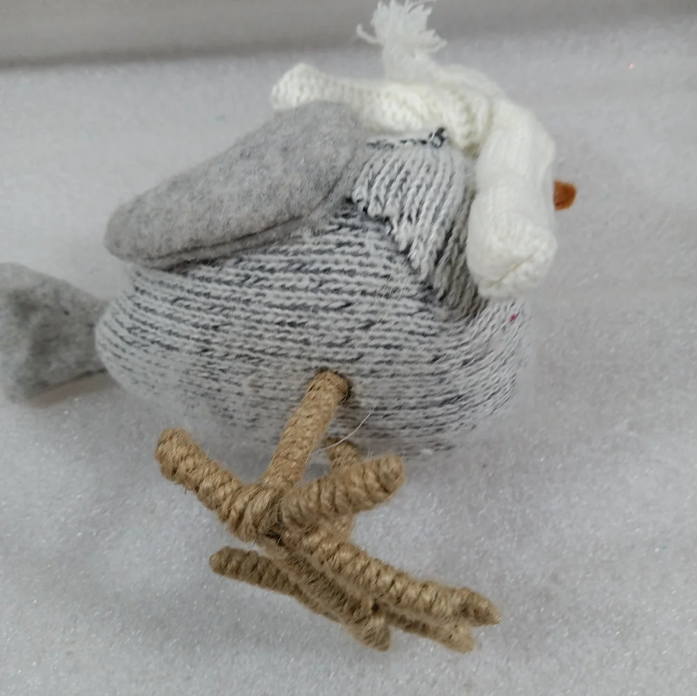 2015 Target Wondershop Fabric Bird Gray Tweed